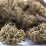 Canal street runtz thca hemp flower greenhouse smalls with green and orange dense frosty buds