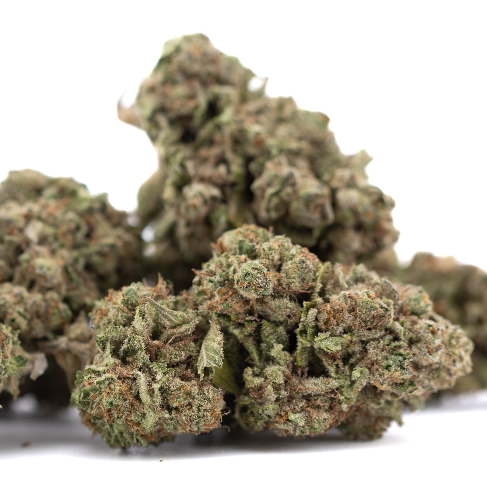 Premium Candy Pave THCa hemp flower bud with trichomes