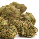 Green and brown cannabis buds from Cherry Cookie THCa Hemp Flower Greenhouse