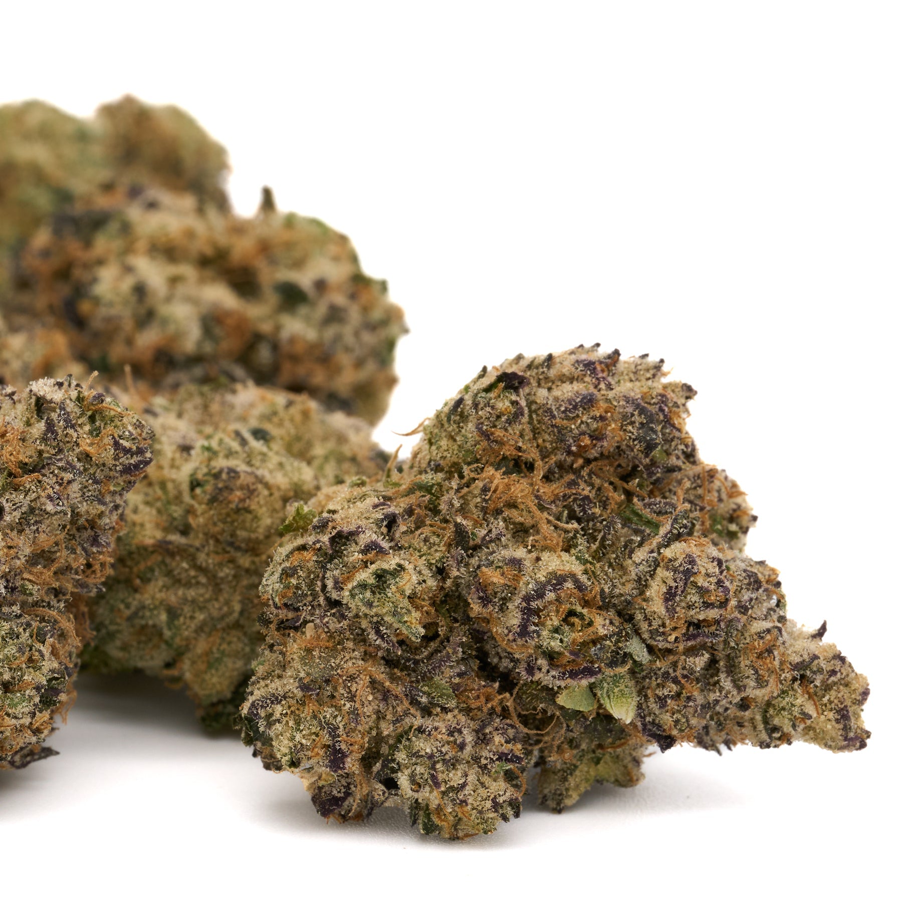 Cherry Limeade Indoor THCa Flower with purple hues and frosty trichomes for Δ9-THC potency