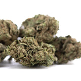 Dried cola thca flower buds full-term with dense textured surface green and brown shades and rich terpene profile