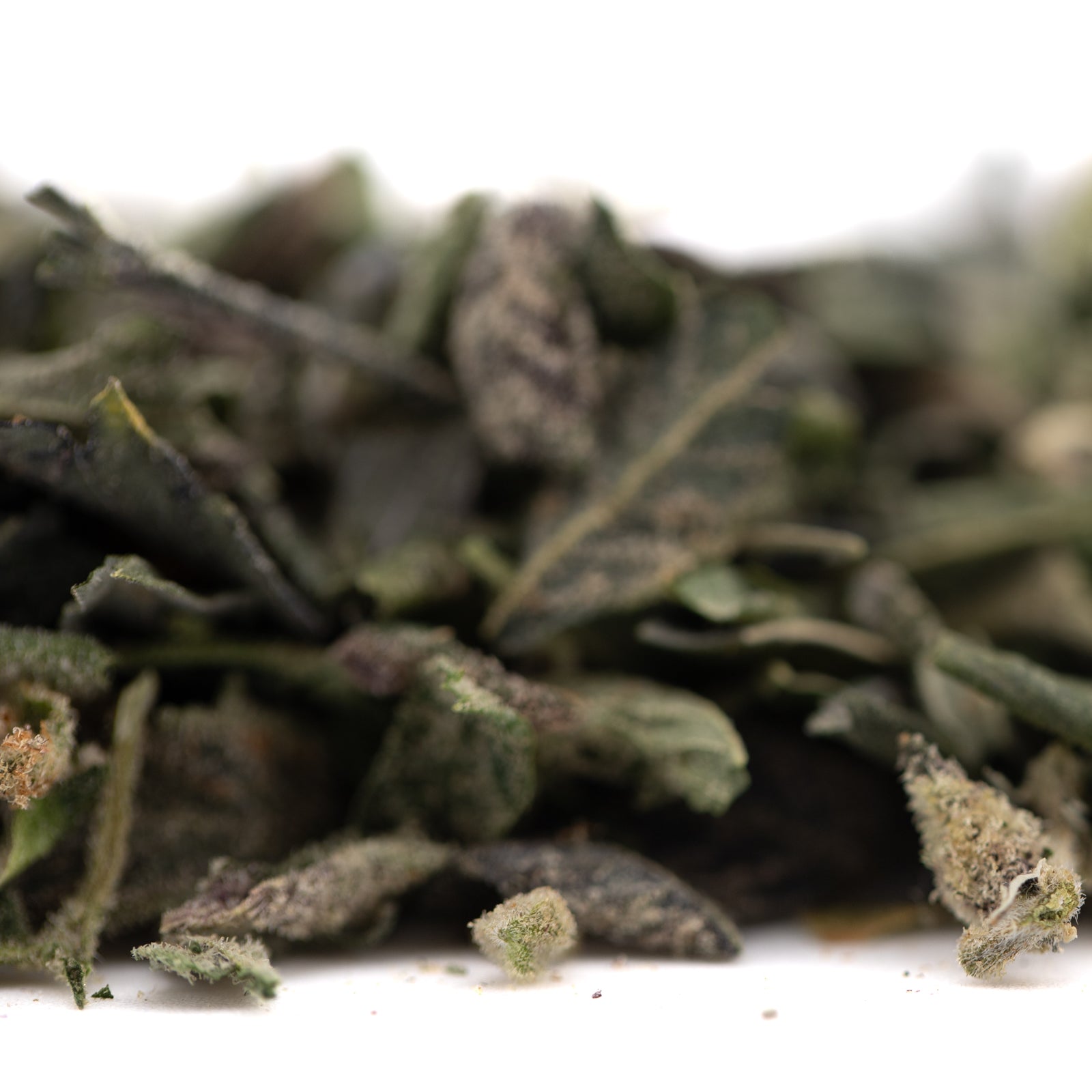 Green tea leaves with white tips, Cookies and Cream THCa trim wholesale