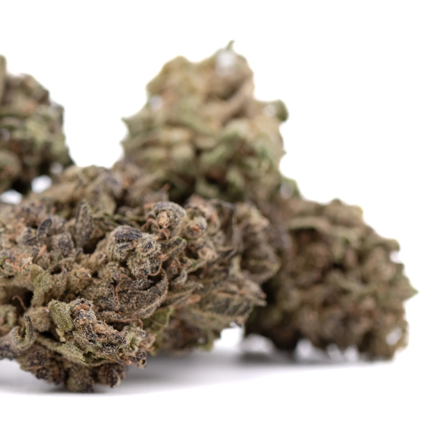 Premium Cream Caramel THCa Flower: Dense Green Bud with Trichomes