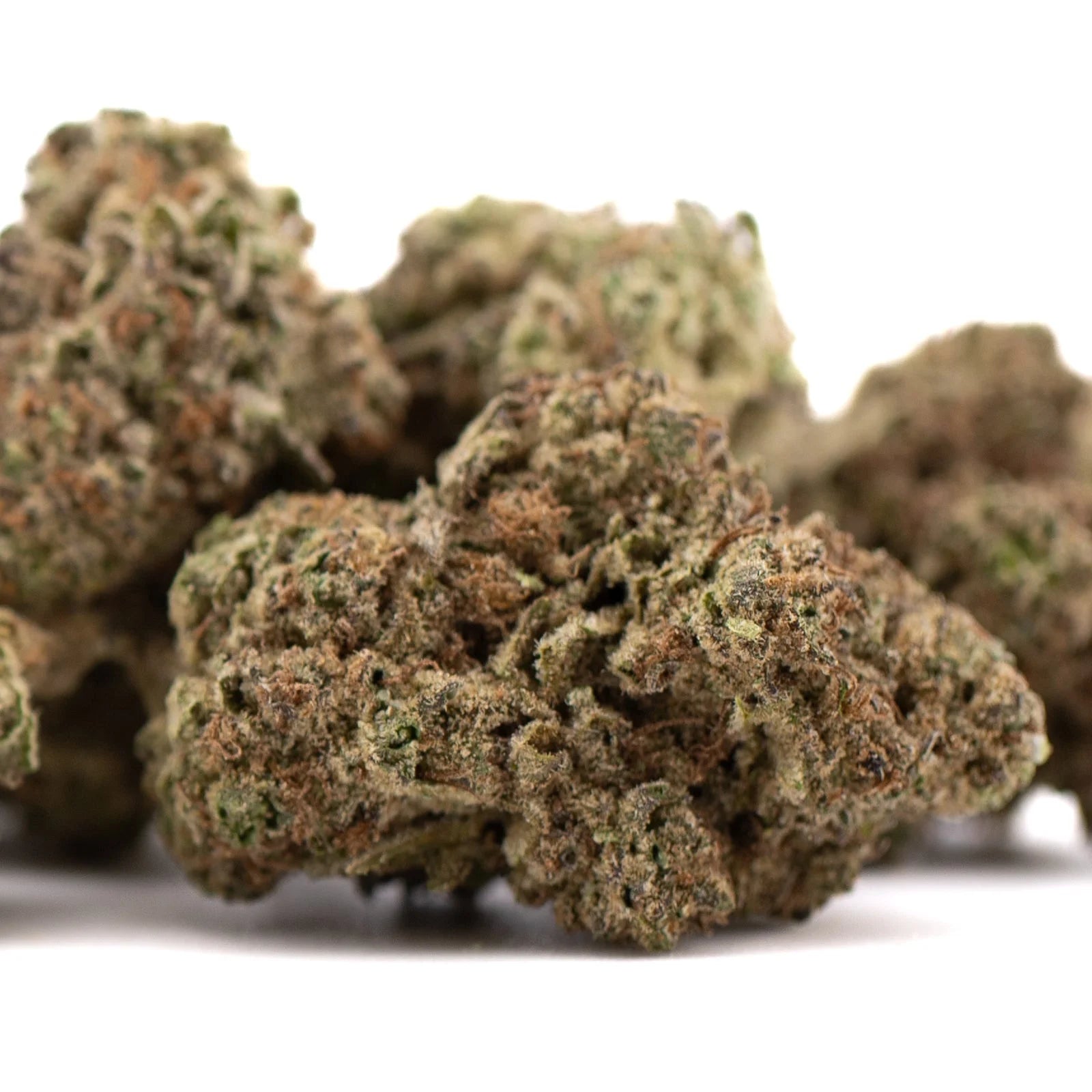 Premium Daily Grape THCa hemp flower bud with green-brown trichomes
