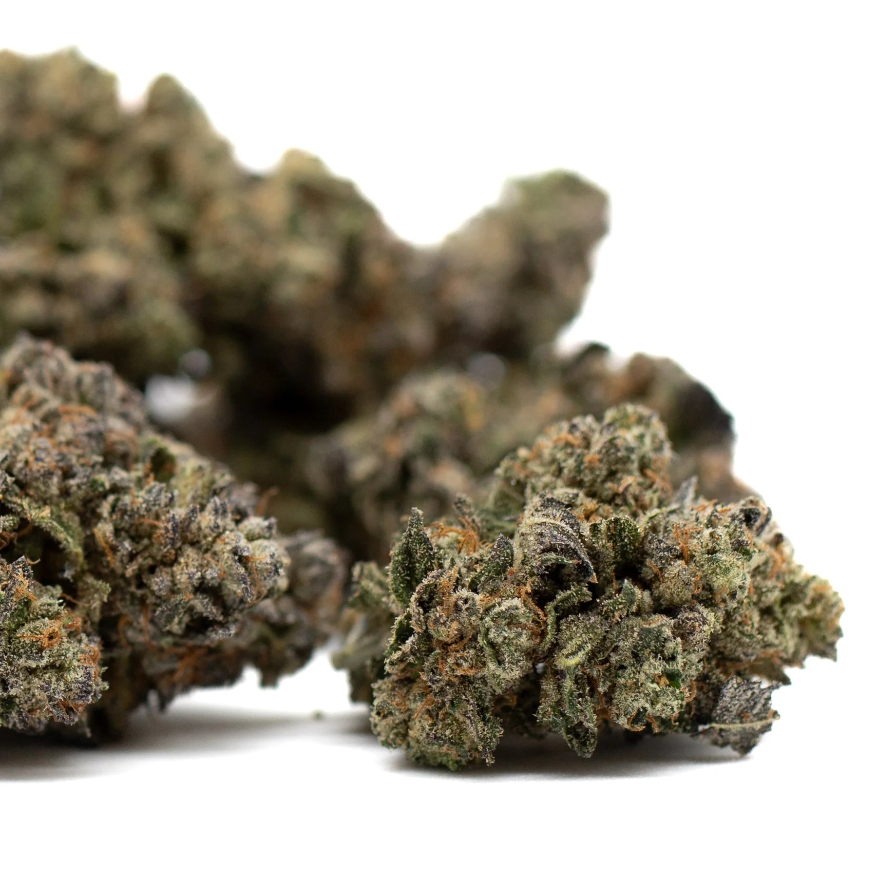 Dark Jokerz Indoor THCa Flower with dried cannabis buds, trichomes, and orange pistils