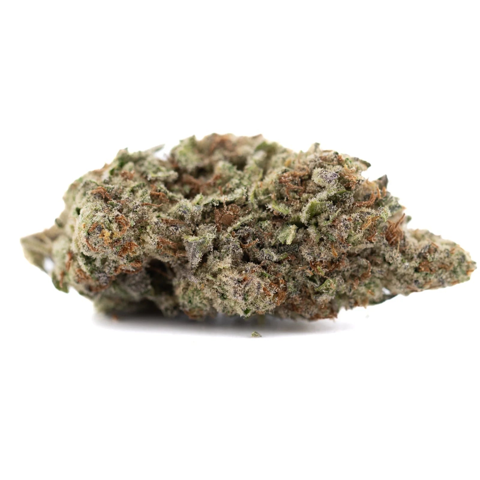 Premium DEA-4 THCa hemp flower bud with green-brown trichomes for calming numbness