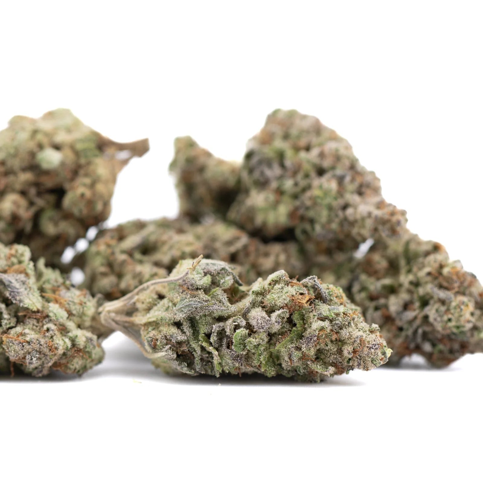 Premium DEA-4 THCa hemp flower bud with dense green trichomes