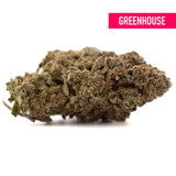 Deep Space THCa hemp flower bud with dense trichomes