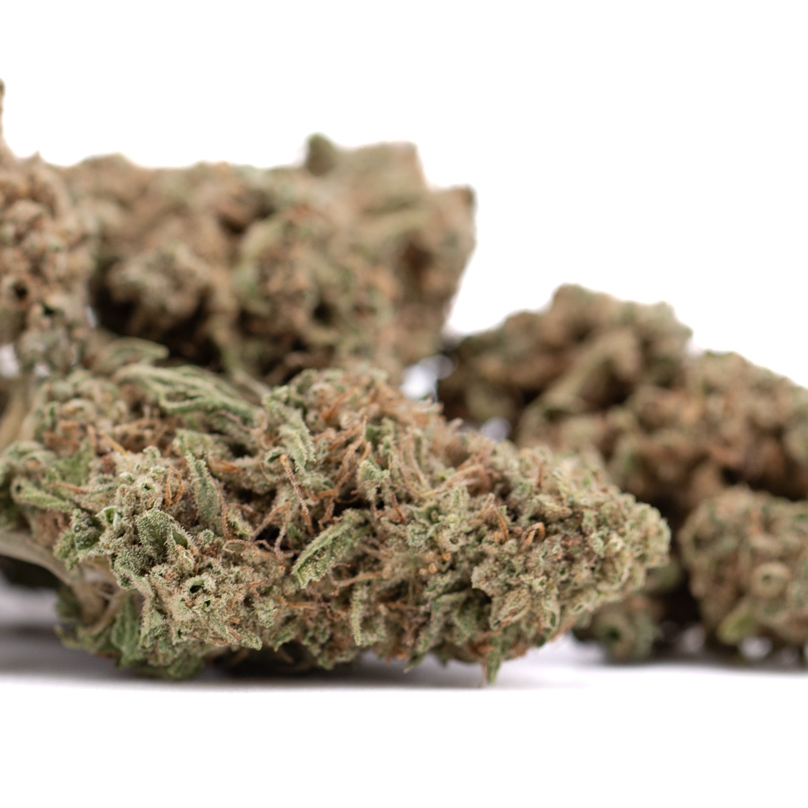 Premium Durban Poison THCa Flower: Dense Green Bud with Trichomes