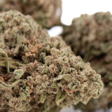 Premium Durban Poison THCa flower bud with dense trichomes