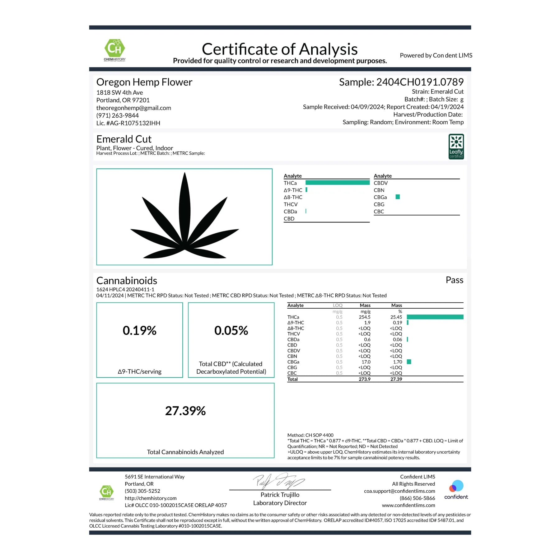 Emerald Cut Indoor THCa Flower - 5g - Plants