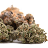 Event Horizon Indoor THCa Flower with dense trichome-covered cannabis bud and cosmic colors