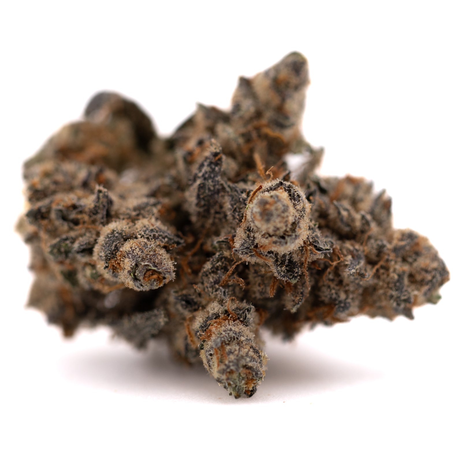Giggle Gas indoor THCa flower with dense frosted cannabis bud and visible trichomes