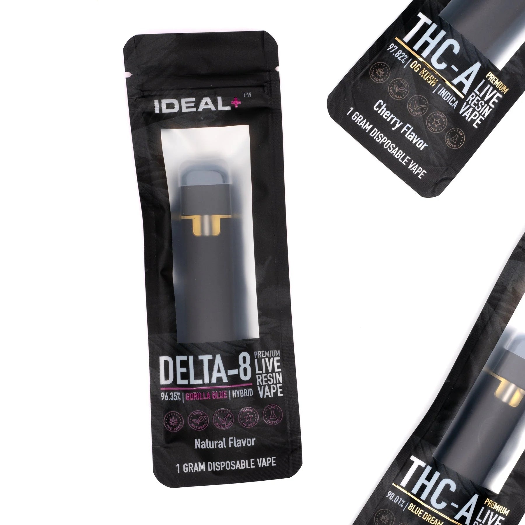 gorilla disposable vape Gorilla Glue 96.35% Delta 8 Disposable Vape - Delta 8