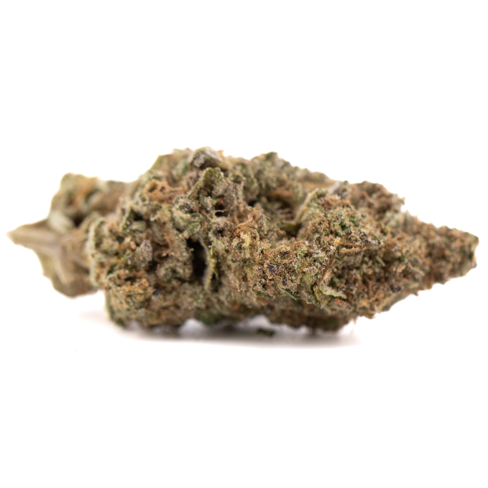 Government Oasis THCa hemp flower: green bud with trichomes