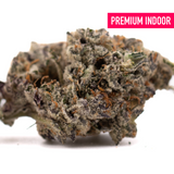 Frosty Granny Crack Indoor THCa Flower with purple and orange hairs, premium green crack cannabis bud