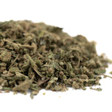 Dried crushed green herbs of Guava Tartz THCa Trim wholesale hemp flower product