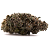 Guava Z Indoor THCa Flower showcasing dense purple and green cannabis bud with trichomes for premium cannabis and energizing effects