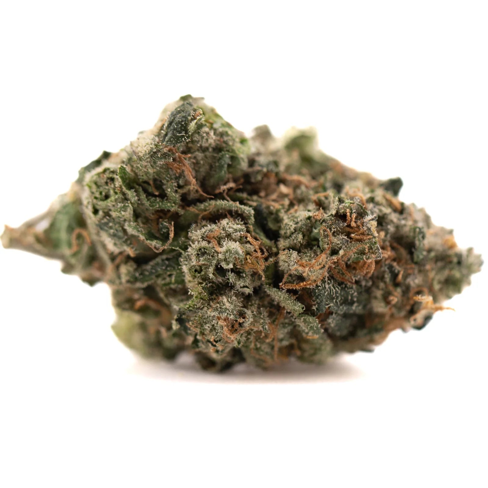 Humboldt Indoor THCa Flower with dense trichome-covered bud and vibrant orange pistils
