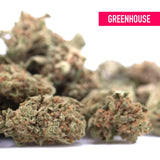 Greenhouse humboldt dream thca flower buds with dense textured appearance in shades of green and brown