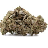 Jelly Donut THCa Flower: Dense green-brown hemp buds with resin glands