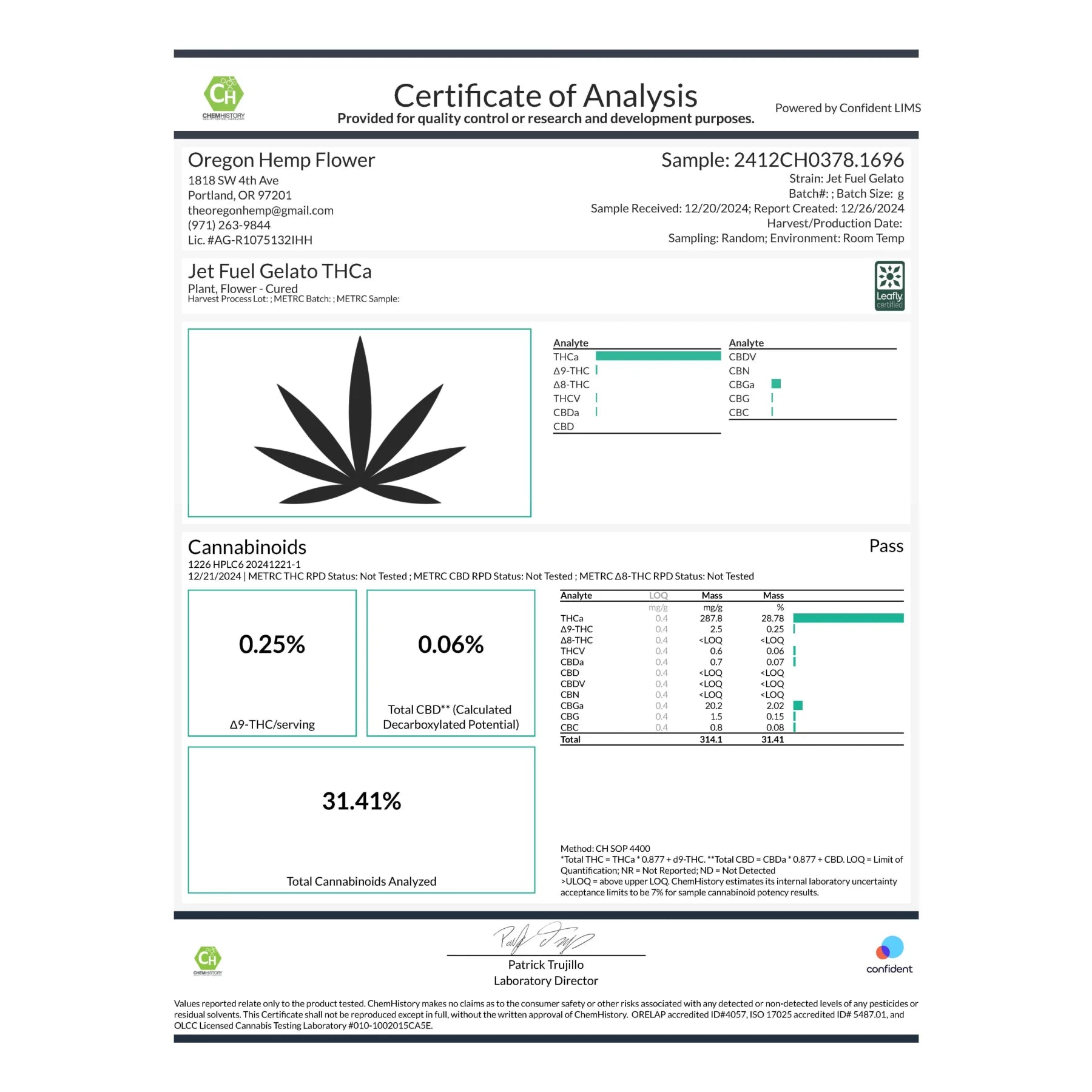 Jet Fuel Gelato THCa Flower Full-Term - Plants