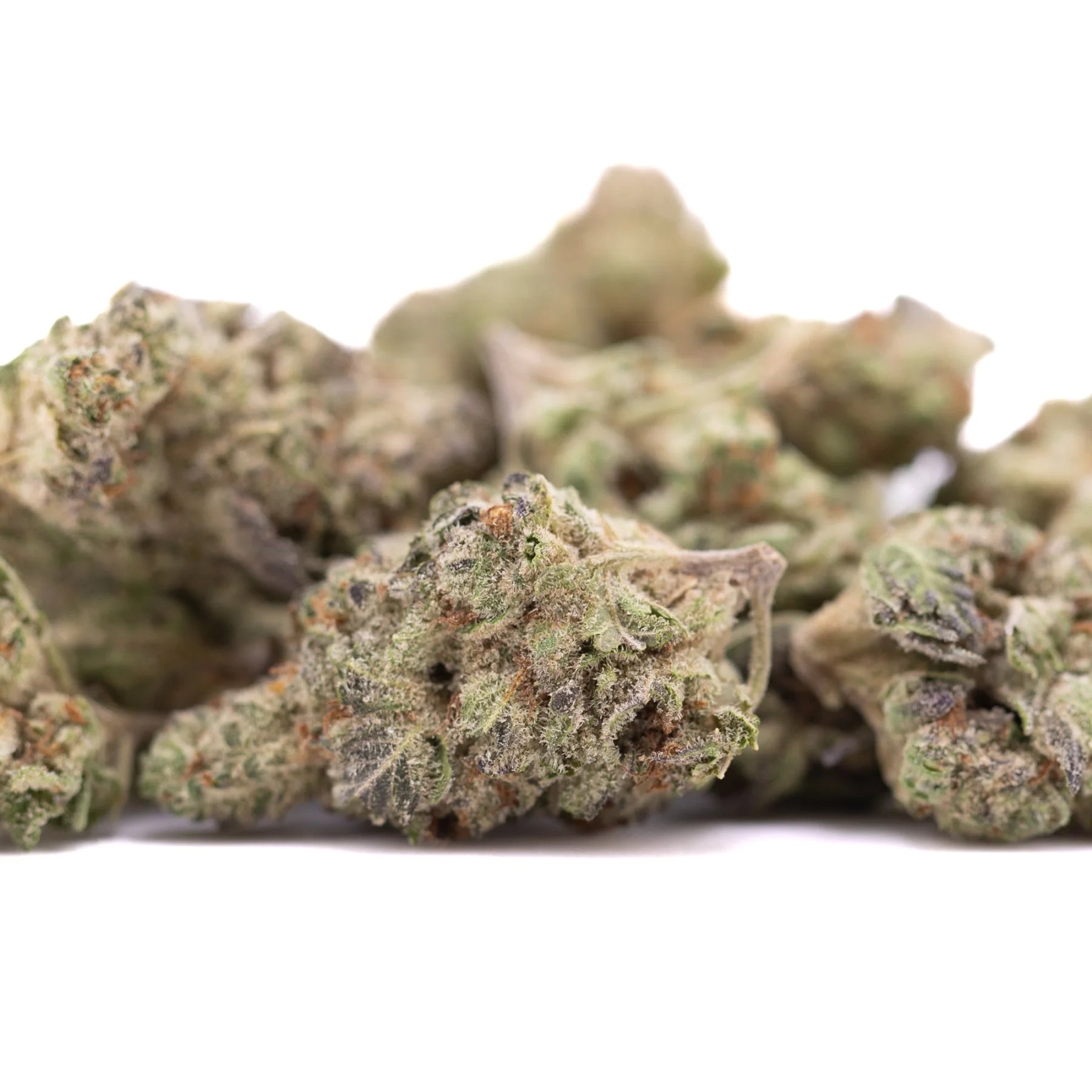 A dense green jokerz candy hemp flower greenhouse small with frosty trichomes and subtle orange pistils grape gasoline