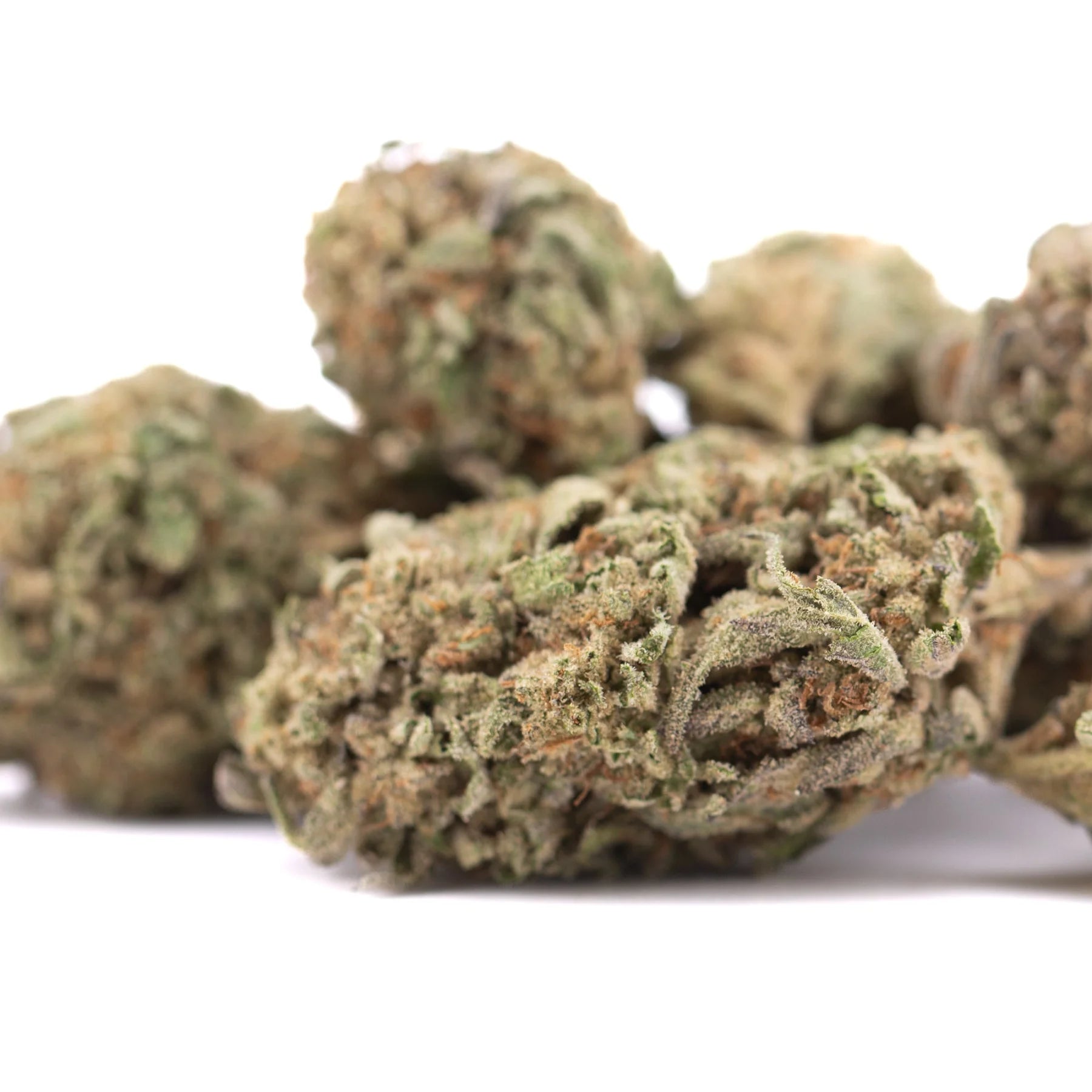 Green and brown jokerz candy thca hemp flower buds with frosty texture for mood elevation and grape gasoline aroma