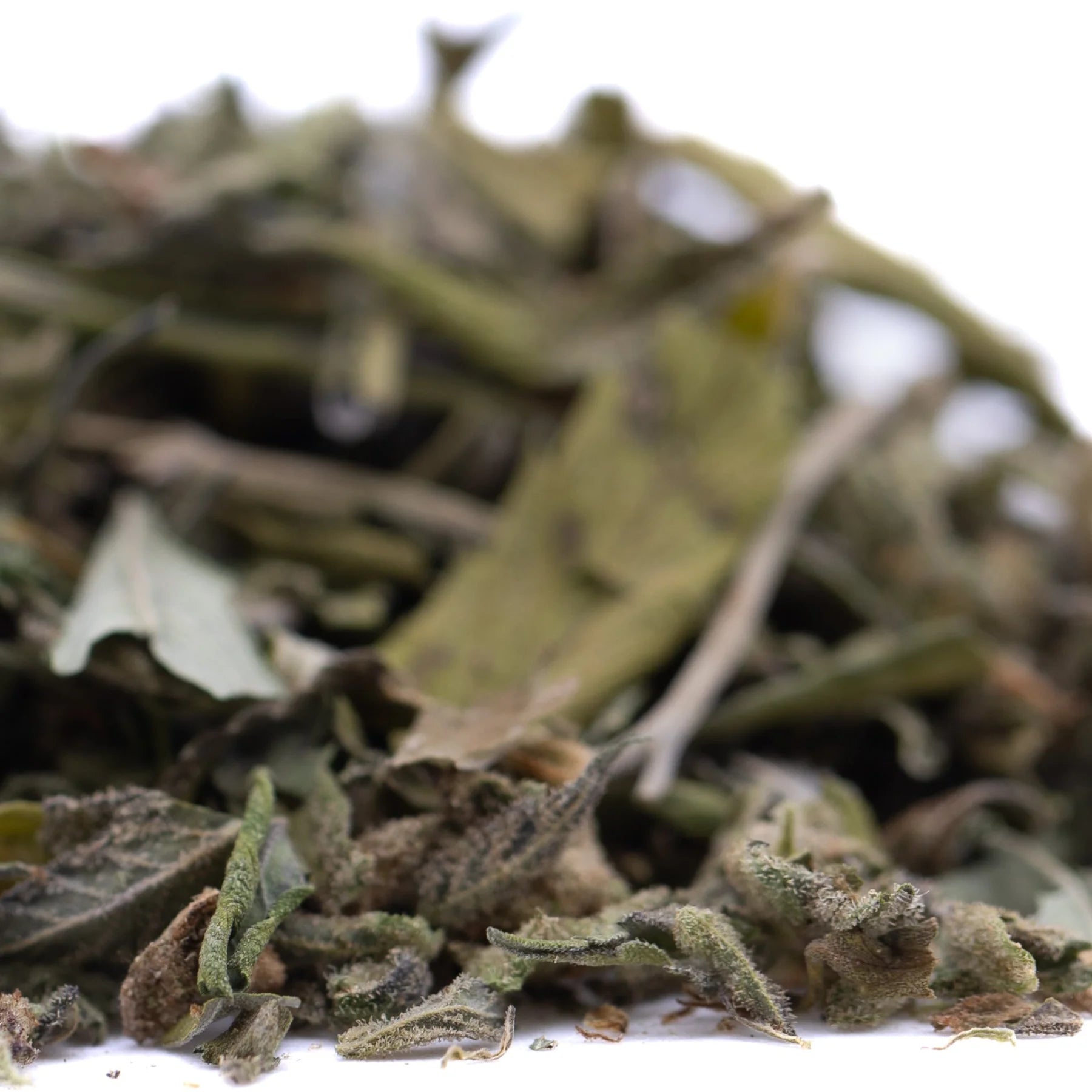 Dried sage leaves in shades of green and brown from jokerz nos greenhouse thca trim ideal for jet fuel gelato use