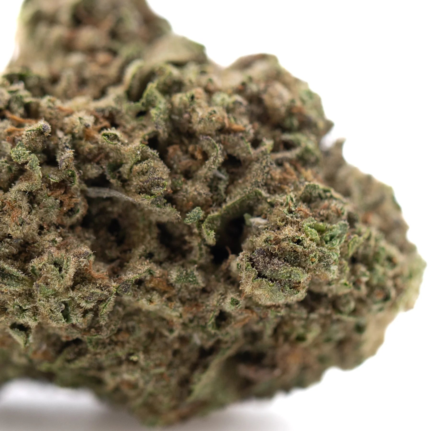 Dense green and brown lemon cherry gelato hemp flower covered in trichomes triple legendary greenhouse wholesale