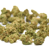 Pile of dried MAC #1 THCa Hemp Flower Wholesale Smalls for sale