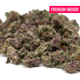 Pile of purple and green cannabis buds from Mac and Gary Indoor THCa Flower Smalls