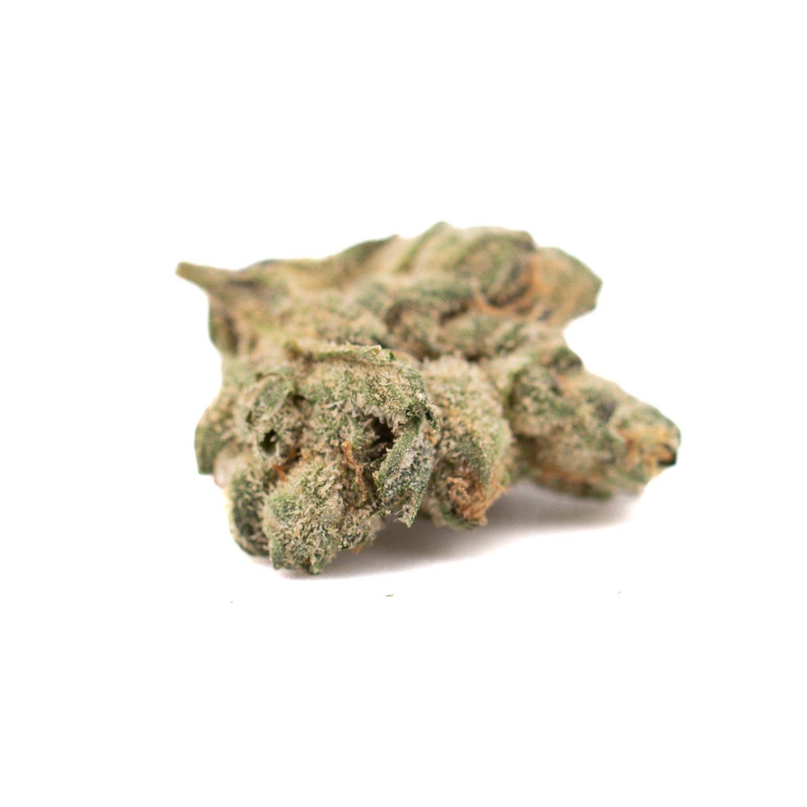 Maria’s Cookies indoor THCa hemp flower bud covered in trichomes