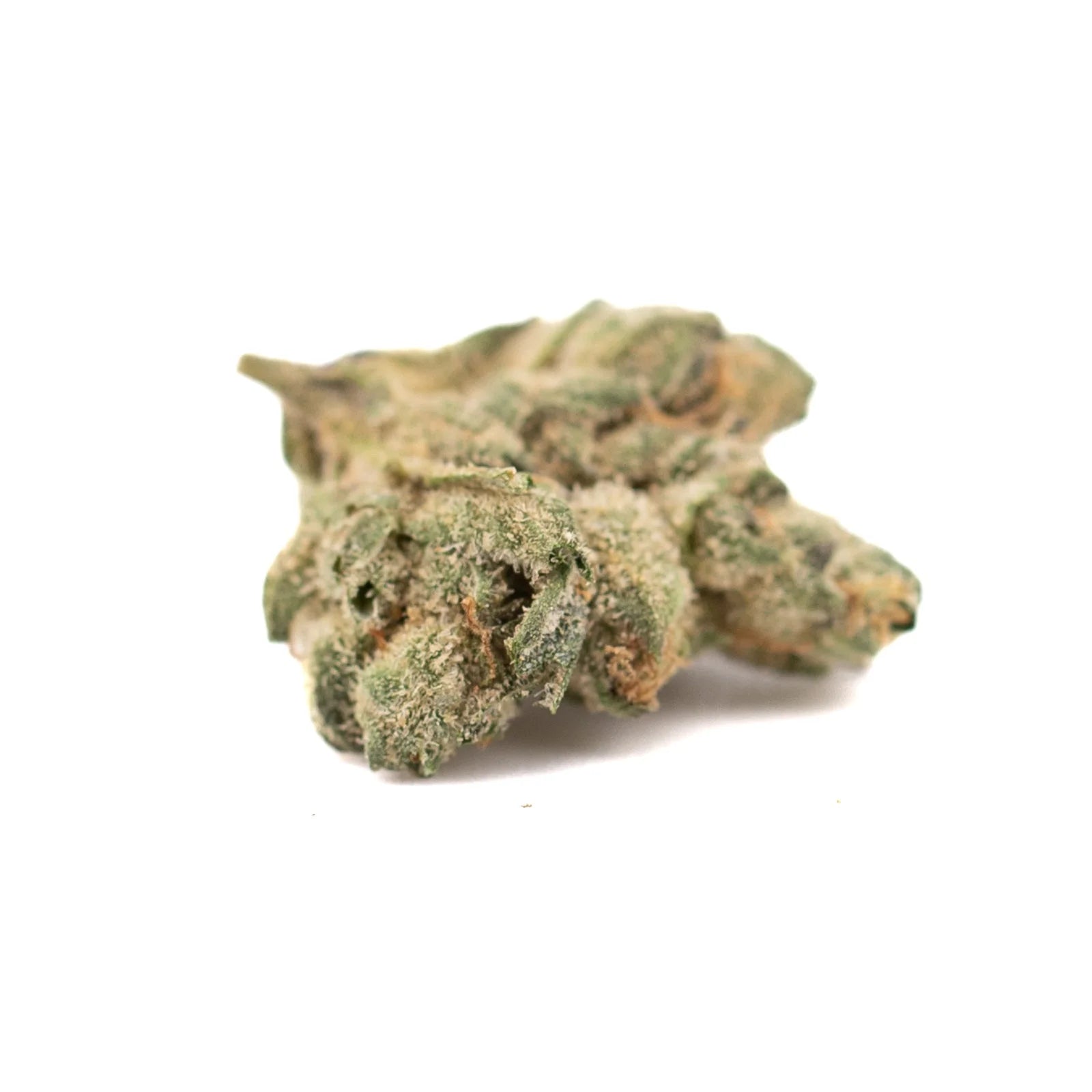 Maria’s Cookies indoor THCa hemp flower bud covered in trichomes
