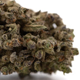 Premium Mendo Breath THCa Flower with dense trichomes