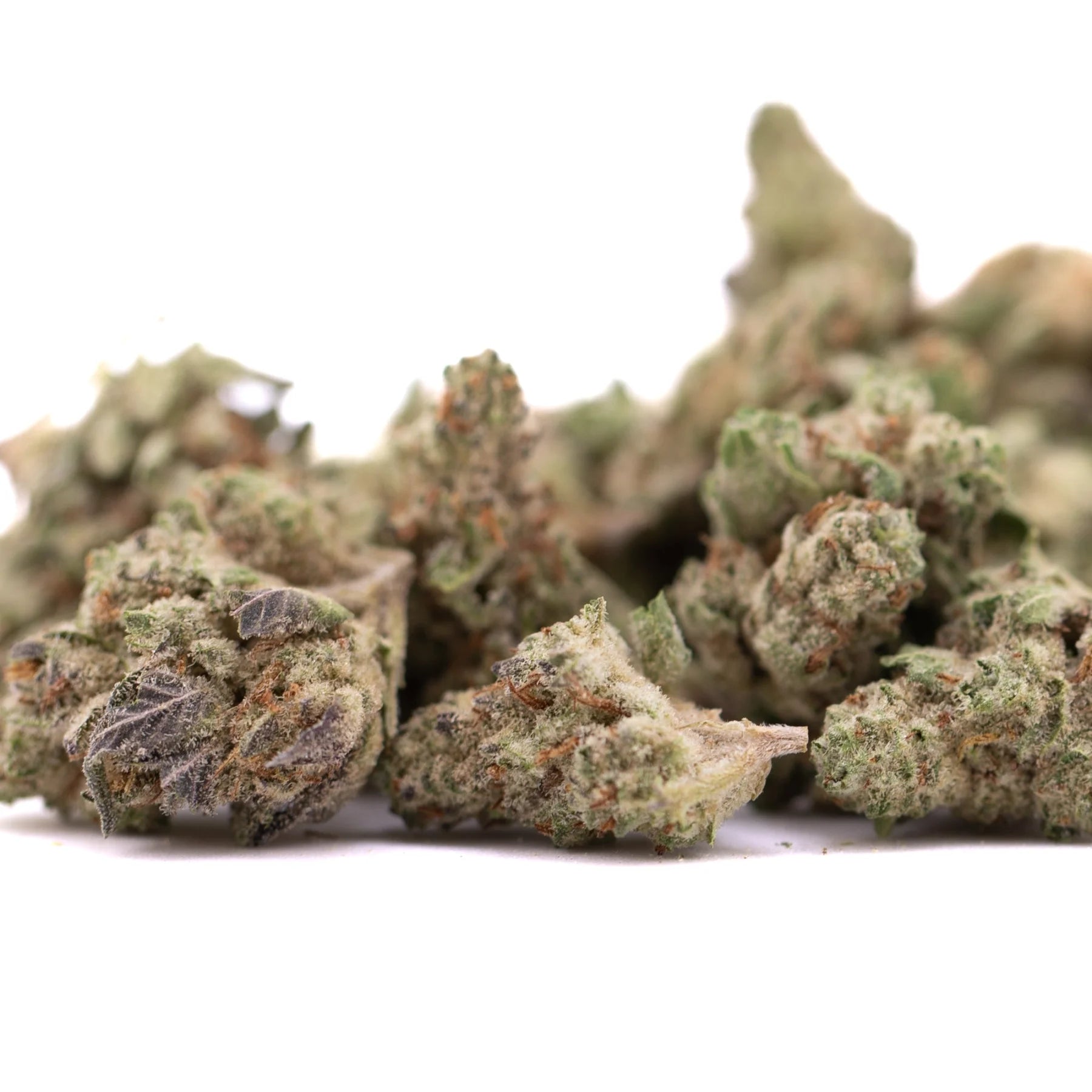 Green and purple nectarine jelly thca greenhouse smalls with frosty texture featuring unprecedented sweet savory buds