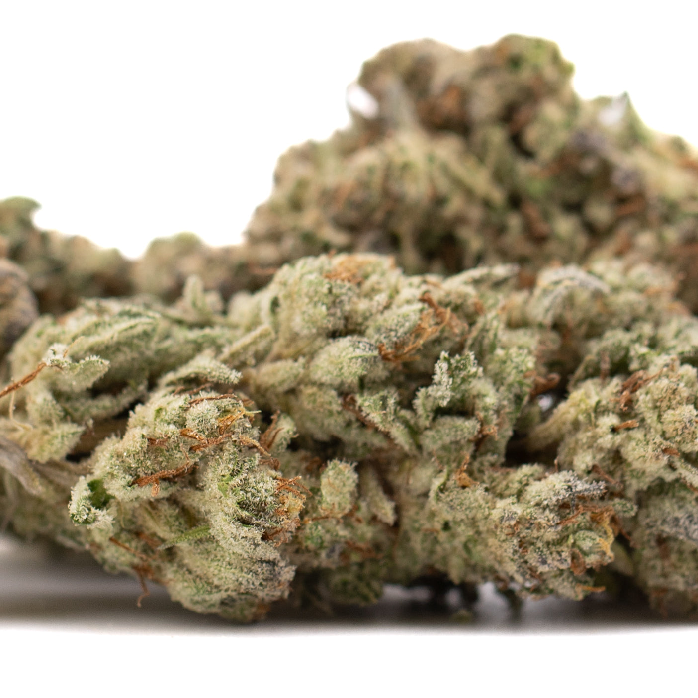 Premium Nectarine Jelly THCa Hemp Flower bud with white trichomes