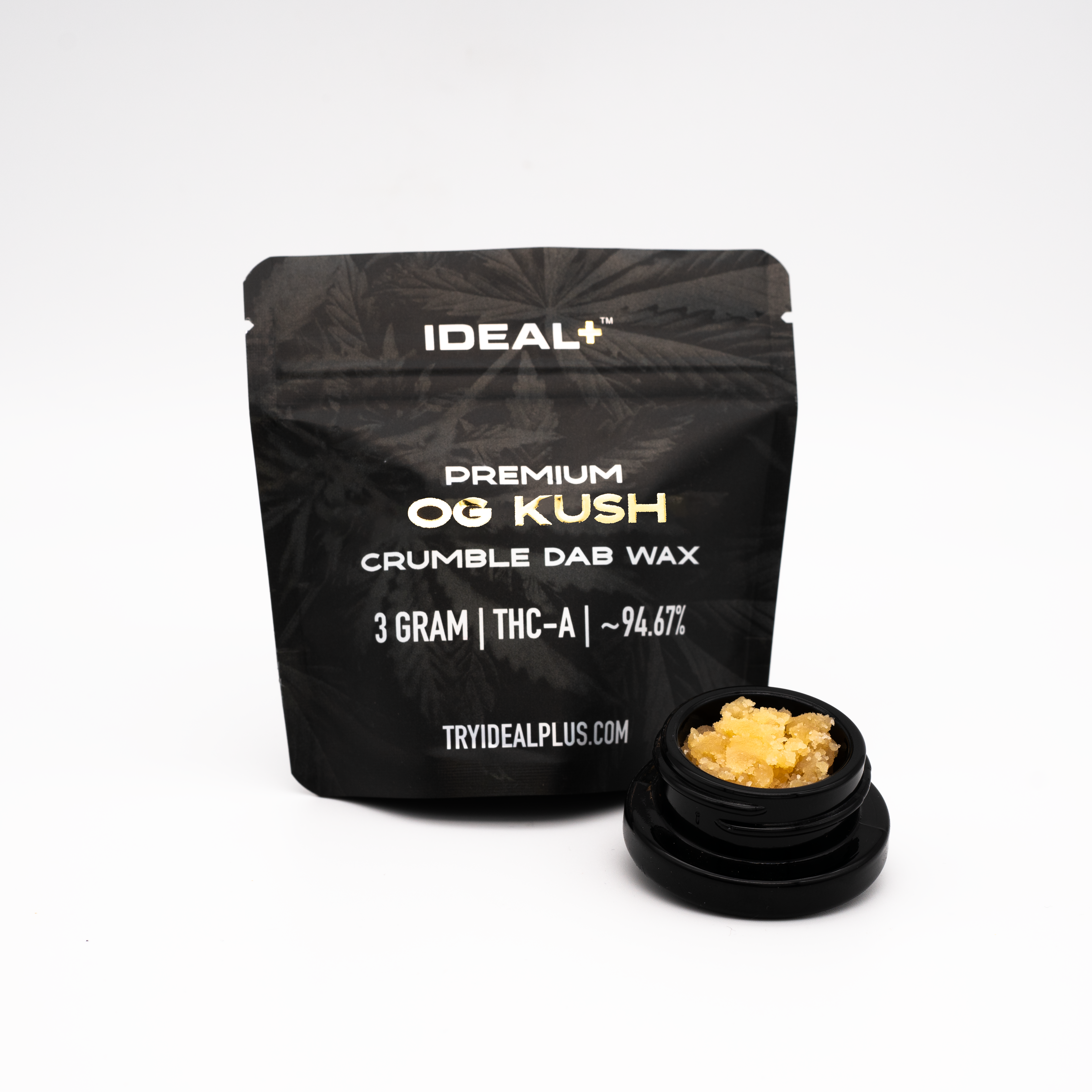 OG Kush 96.66% THCa Crumble Dab Wax 3g - 3 GRAM - Premium