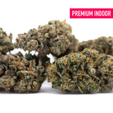 Premium orange runtz indoor thca flower wholesale with dense green and orange-hued hemp flower buds