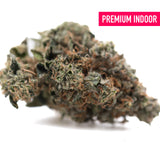 Party animals #2 indoor thca flower dense green and brown premium indoor thca hemp flower with frosty white trichomes