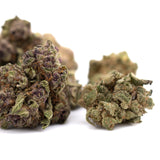 Dense purple-tinged Pineapple Express Indoor THCA Flower Smalls hemp flower
