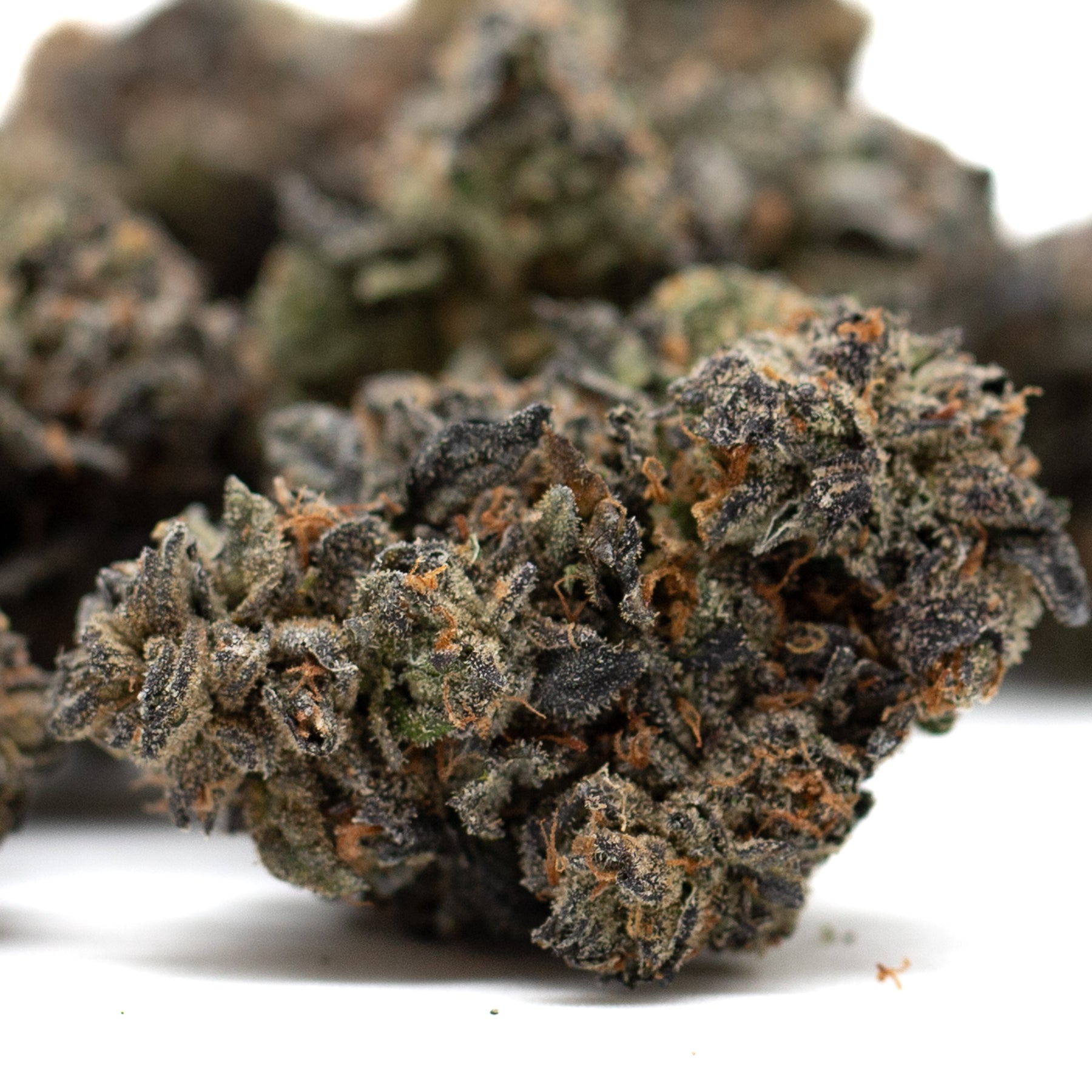 Dense Pink Runtz Indoor THCa Flower with trichome-covered hemp bud and potent effects