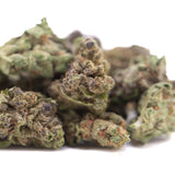 Green and purple frosty purple marmalade thca hemp flower greenhouse smalls with sugary honey texture and tropicanna cookies notes