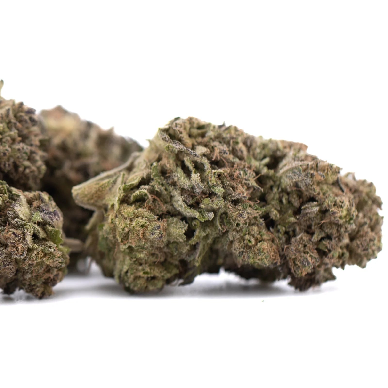 Premium Purple Marmalade THCa hemp flower bud with trichomes