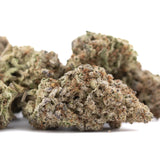Premium Purple Pop Rocks THCa hemp flower bud with dense trichomes