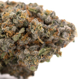 Premium Rozay Cake THCa Flower: Dense trichomes, vibrant greens