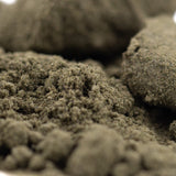 Runtz THCa Kief with sweet fruity characteristics, light brown hemp flower powder