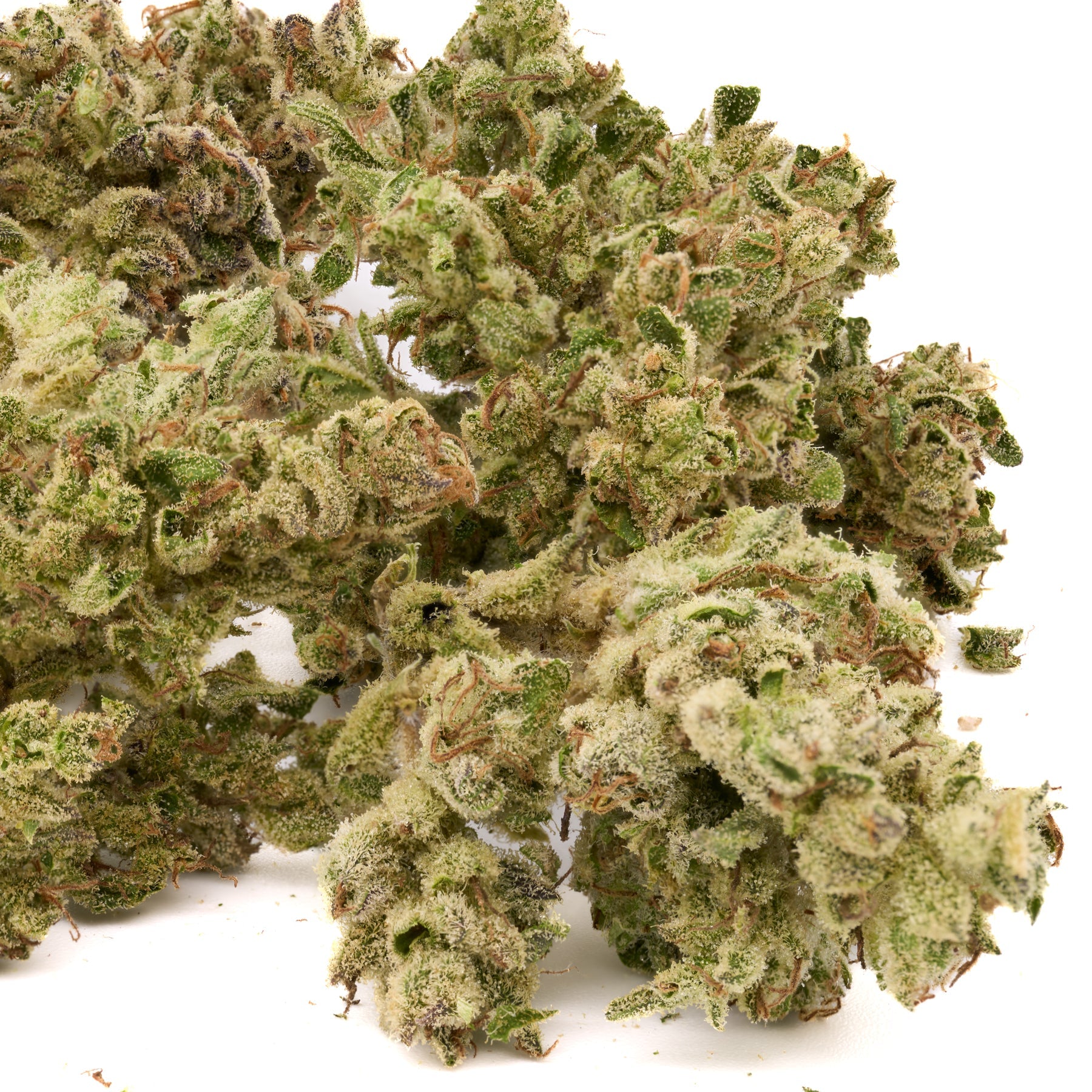 Dried Purple Punch THCa Hemp Flower buds from Sauerkraut THCa Hemp product