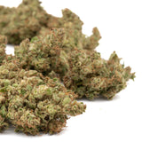 Dried cannabis flower buds from Sour Chem CBD Hemp Flower Full-Term with Sour Diesel strain