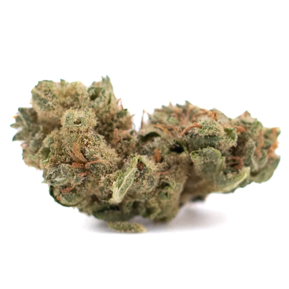 Dense green sour chem smalls cbd hemp flower with fine trichomes and orange pistils in full-term wholesale batch